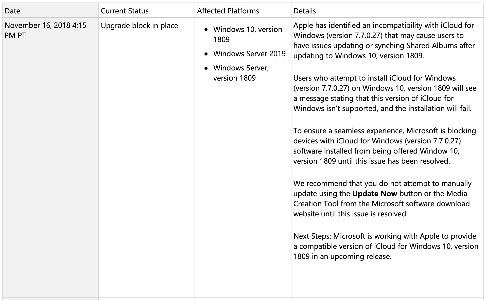https://www.macfreak.nl/modules/news/images/zArt.Windows10Update1809Re-release-iCloudProblemen.png